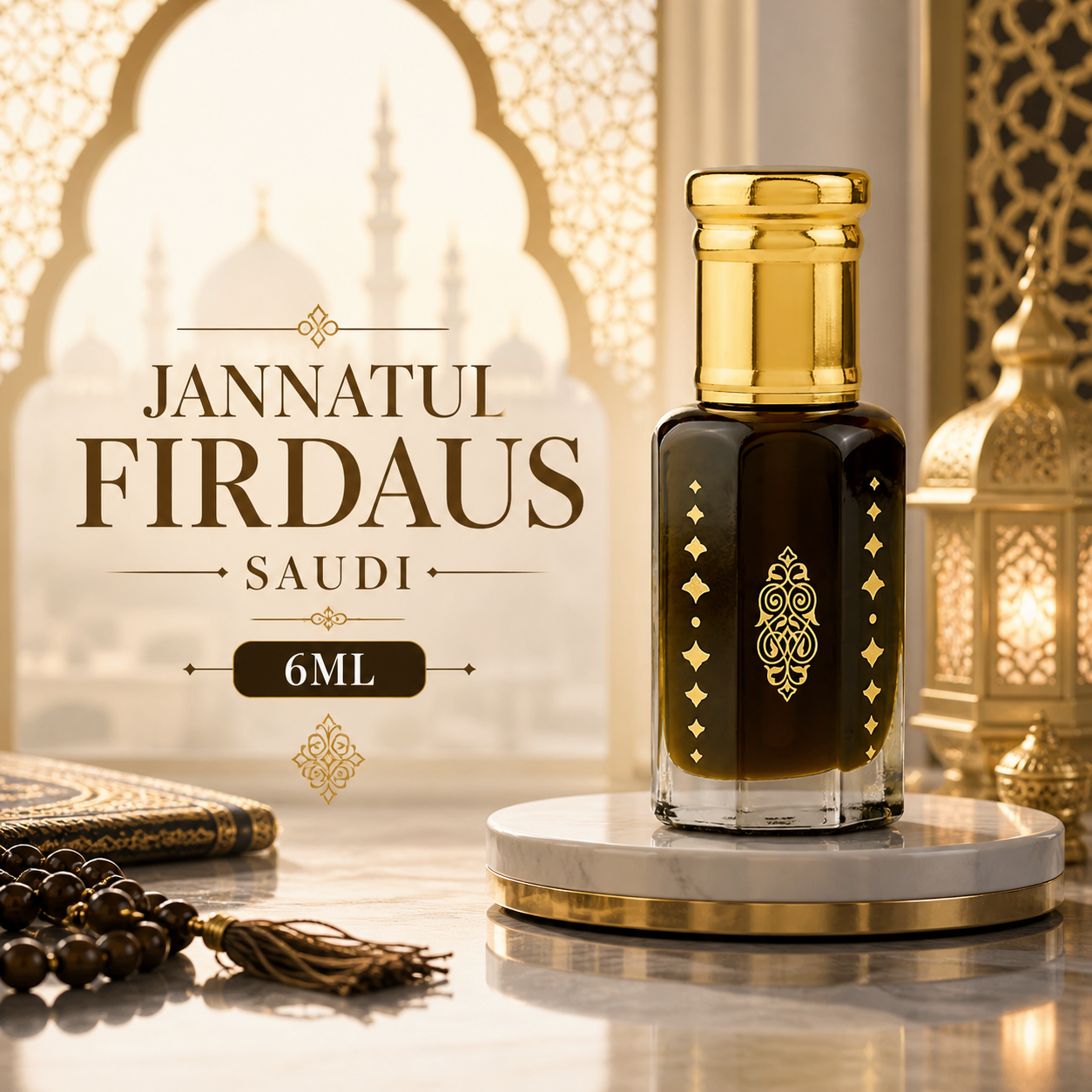 Jannatul Firdaus Saudi Attar 6ML Alcohol Free Premium Long Lasting Arabic Perfume Oil | ABEER AL AQIB
